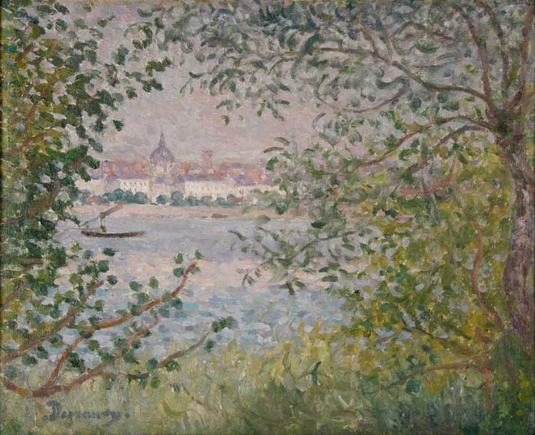 g on the Banks of the Loire, Nantes by Emile Alfred Dezaunay,A3(16x12")Poster