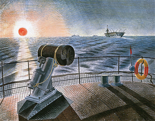 Midnight Sun, vintage artwork by Eric Ravilious, 12x8" (A4) Poster