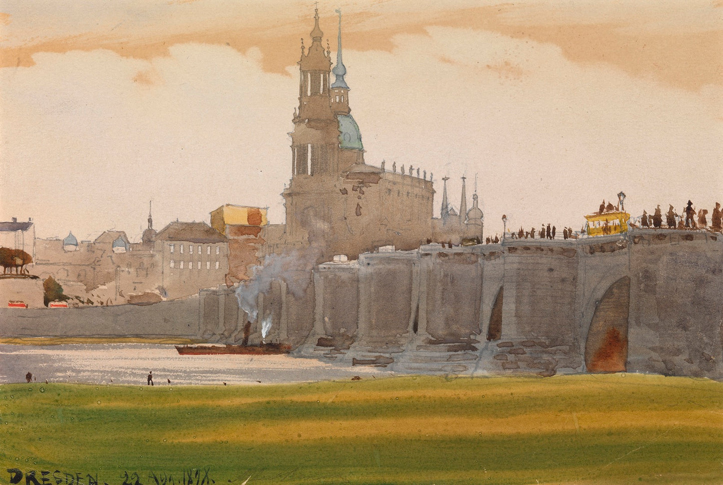View of Dresden by Albert Benois,A3(16x12")Poster