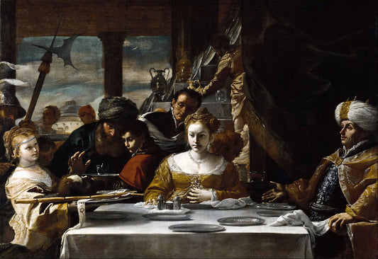 Feast of Herod, vintage artwork by Mattia Preti, 12x8" (A4) Poster