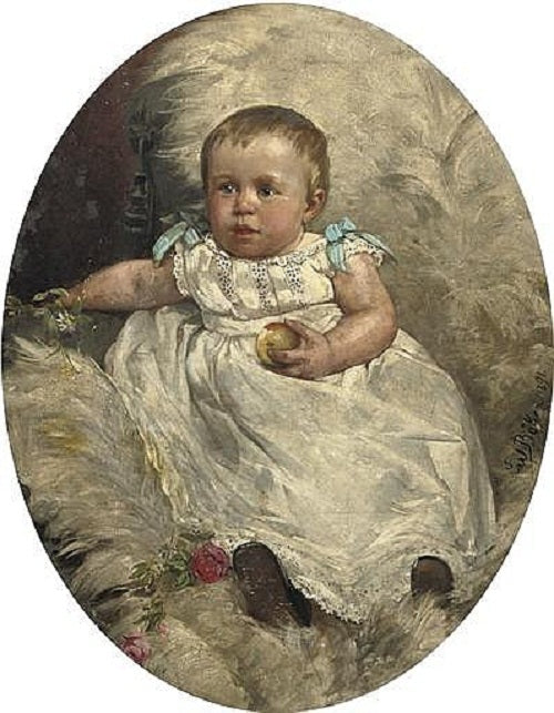 The Little Apple, vintage artwork by Carl Böker, 12x8" (A4) Poster