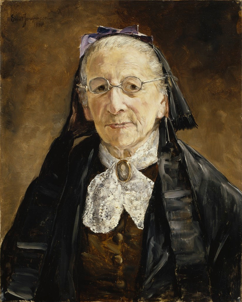 Mrs Hanna Marcus, vintage artwork by Ernst Josephson, 12x8" (A4) Poster