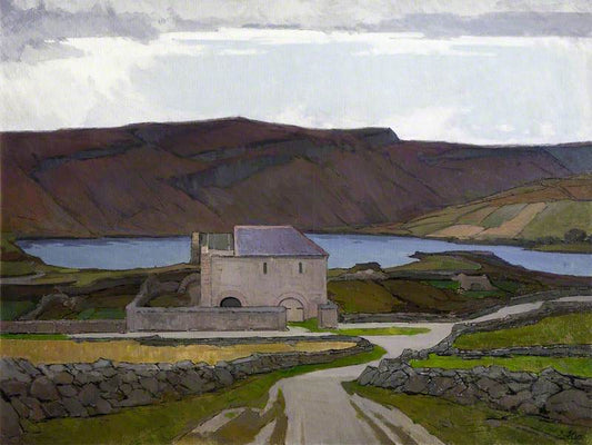 Old Lime Kiln, Port-na-Blagh, vintage artwork by Hans Iten, 12x8" (A4) Poster