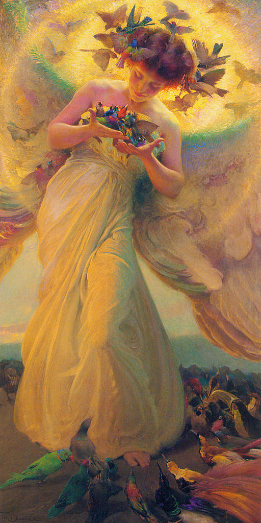 The Angel of the Birds by Frantisek (Franz) Dvorak,A3(16x12")Poster