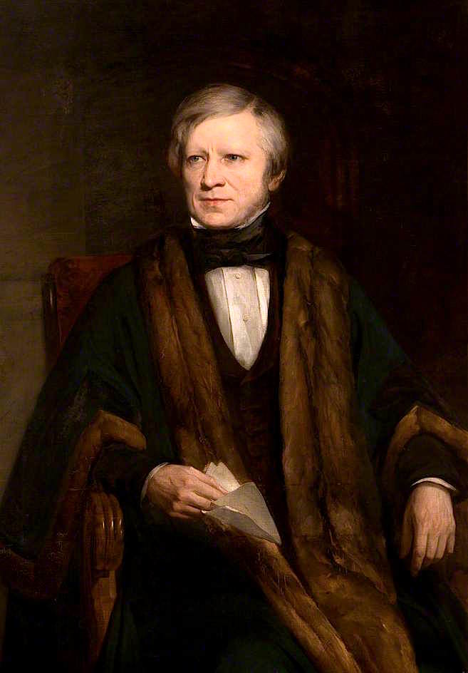 William Beamont, First Mayor of Warrington, vintage artwork by Attributed to Thomas Francis Dicksee, R.A., A3 (16x12") Poster Print