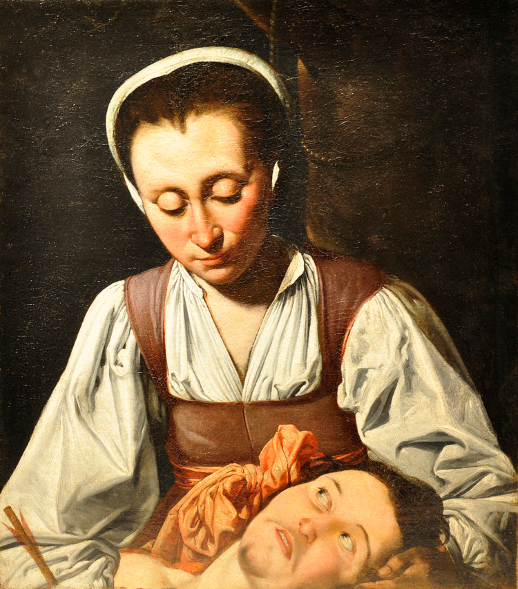 St. Irene with the Head of St. Sebastian by Paul La Tarte,16x12(A3) Poster