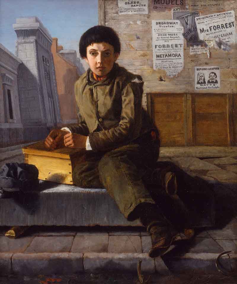 Doing Nothing, vintage artwork by George H.Yewell, 12x8" (A4) Poster