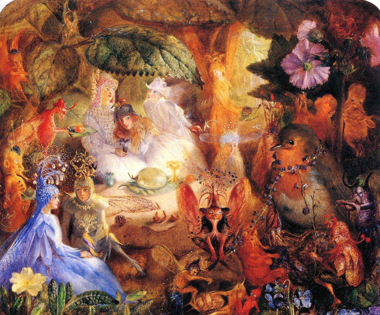 The Captive Robin, vintage artwork by John Anster Christian Fitzgerald, A3 (16x12") Poster Print