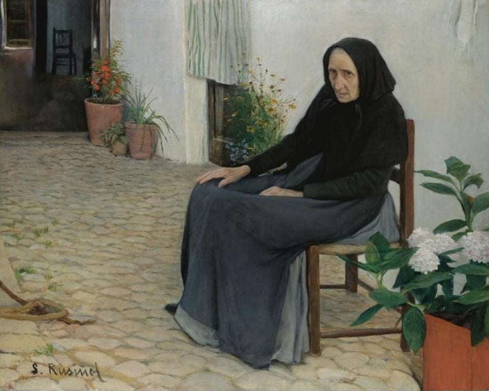 The Grandmother by Santiago Rusinol Prats,A3(16x12")Poster