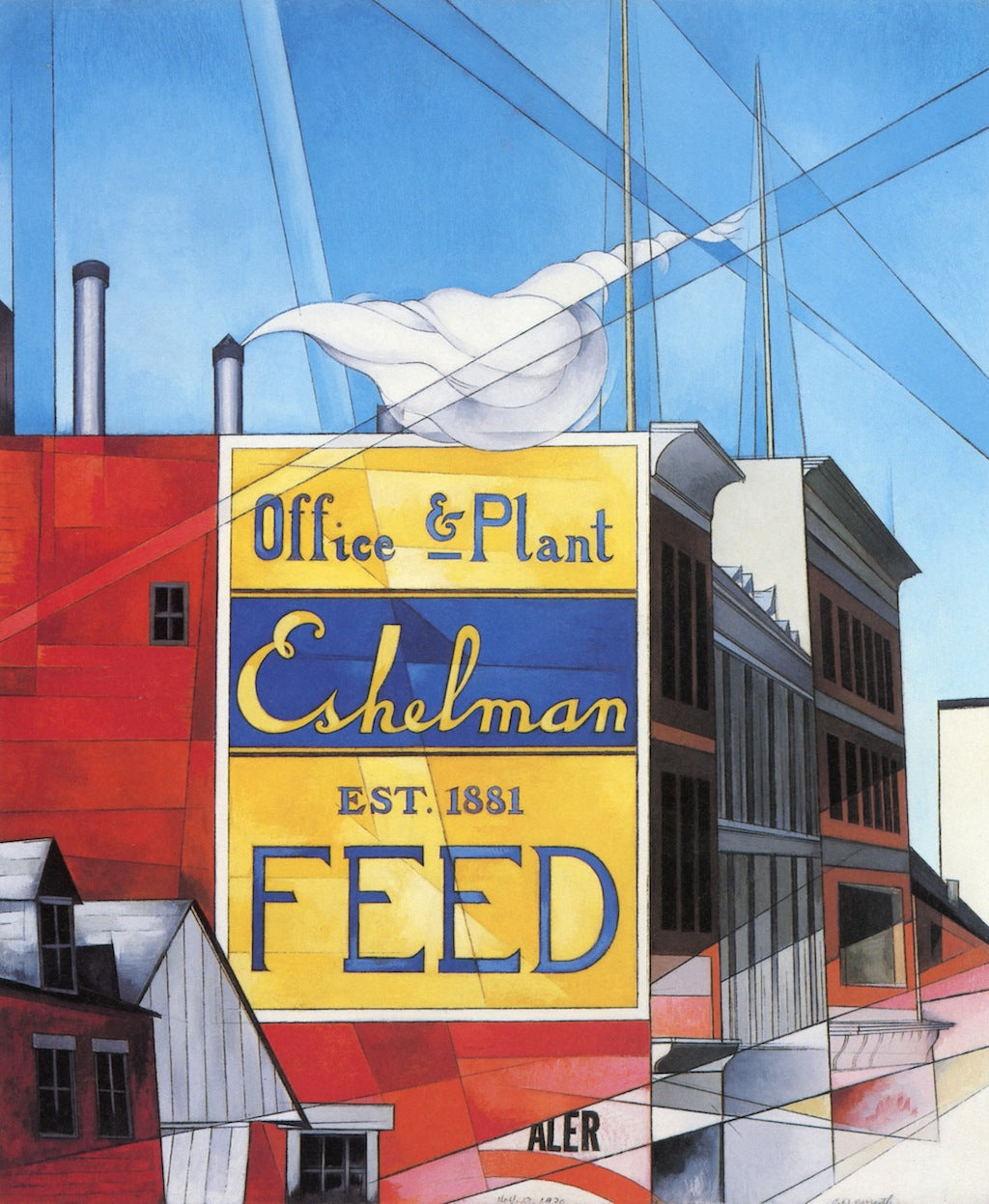 Buildings, Lancaster by Charles Demuth,16x12(A3) Poster