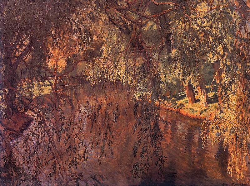 Lake in autumn by Jozef Mehoffer,A3(16x12")Poster