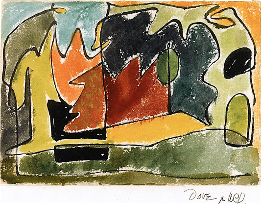 Centerport Series #8, vintage artwork by Arthur Dove, 12x8" (A4) Poster