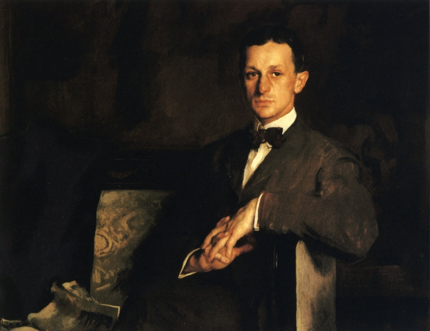 Dr. Harvey Cushing, vintage artwork by Edmund Tarbell, 12x8" (A4) Poster