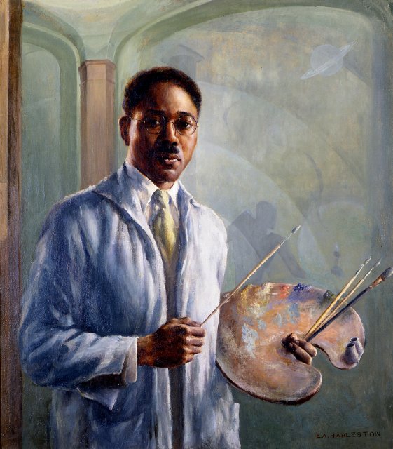 Portrait of Aaron Douglas by Edwin Harleston,16x12(A3) Poster