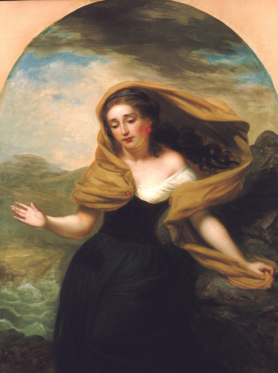 Miranda (from "The Tempest"), vintage artwork by George Henry Hall, 12x8" (A4) Poster