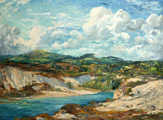 Creech Barrow, Dorset, vintage artwork by Evelyn Davy Cheston, 12x8" (A4) Poster