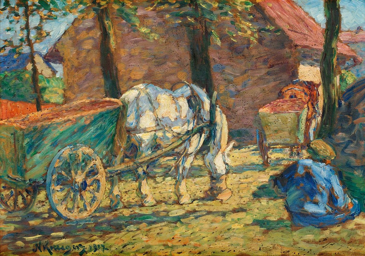 Dinner Rest, vintage artwork by Nils Kreuger, 12x8" (A4) Poster