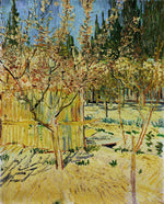 Apricot Trees in Blossom, vintage artwork by Vincent van Gogh, 12x8" (A4) Poster