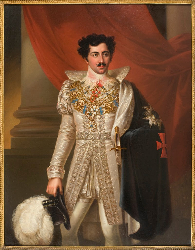 King Oskar I, vintage artwork by Fredrik Westin, 12x8" (A4) Poster