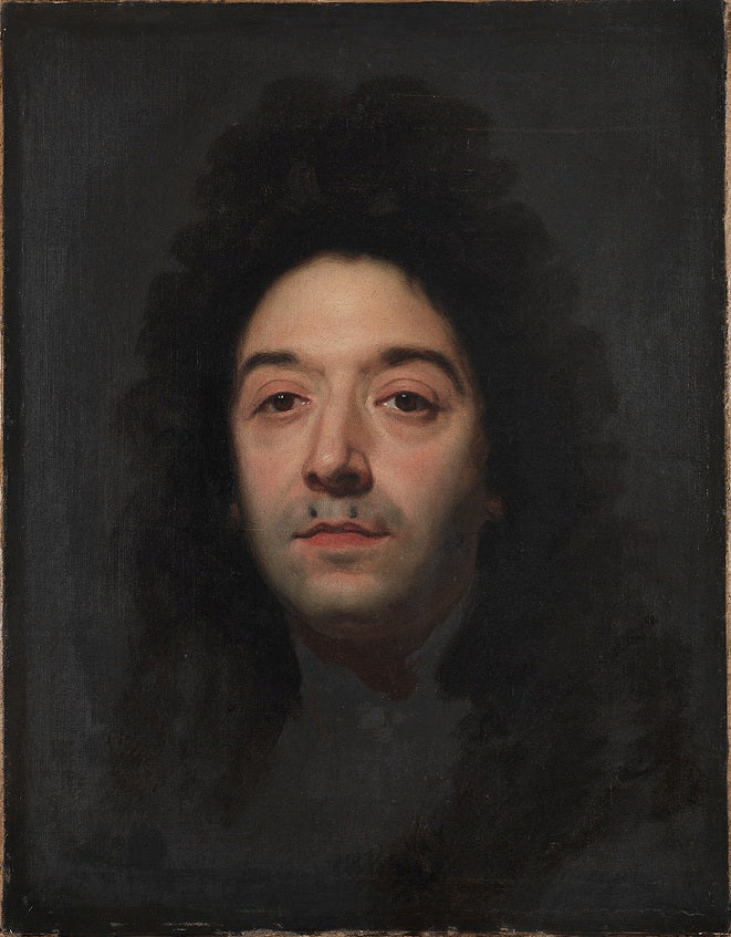 Victor Marie, Marechal de Coeuvres, Marechal et Duc d'Estrees (1660-1737), vintage artwork by Hyacinthe Rigaud, 12x8" (A4) Poster