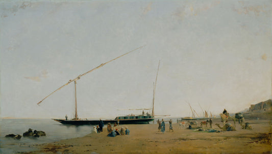 On the Nile near Philae, vintage artwork by Eugène Fromentin, A3 (16x12") Poster Print