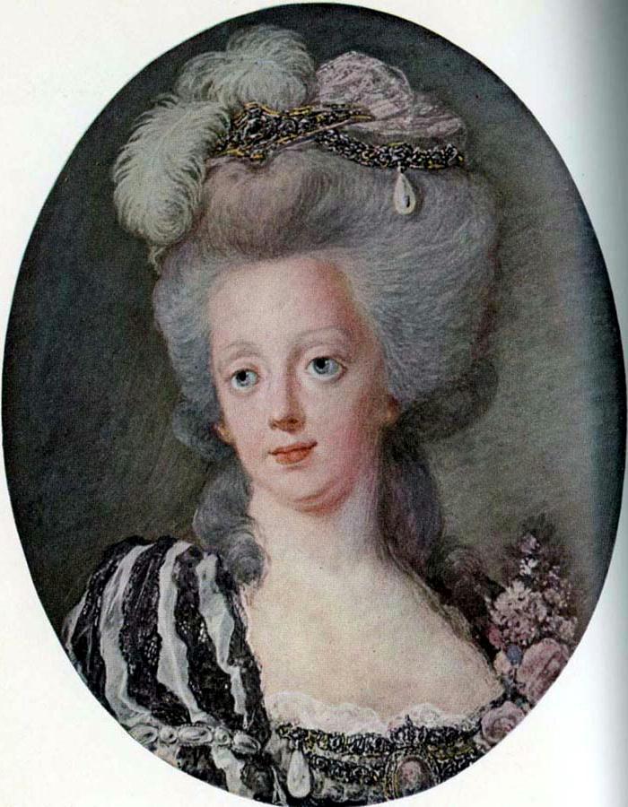 Portrait of Queen Sophia Magdalene of Sweden, vintage artwork by Niklas Lafrensen (II), 12x8" (A4) Poster