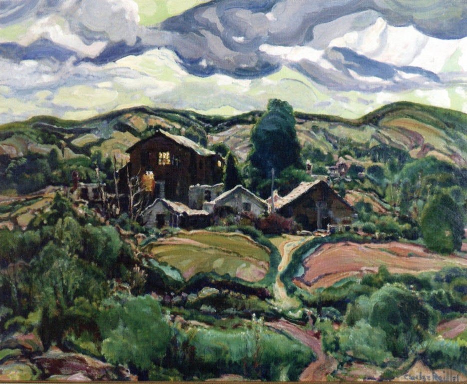 Back Country Houses by Charles Reiffel,A3(16x12")Poster