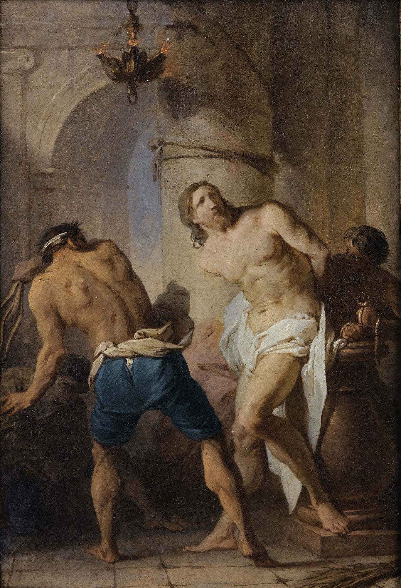 The Flagellation of Christ (study), vintage artwork by Pierre Subleyras, 12x8" (A4) Poster