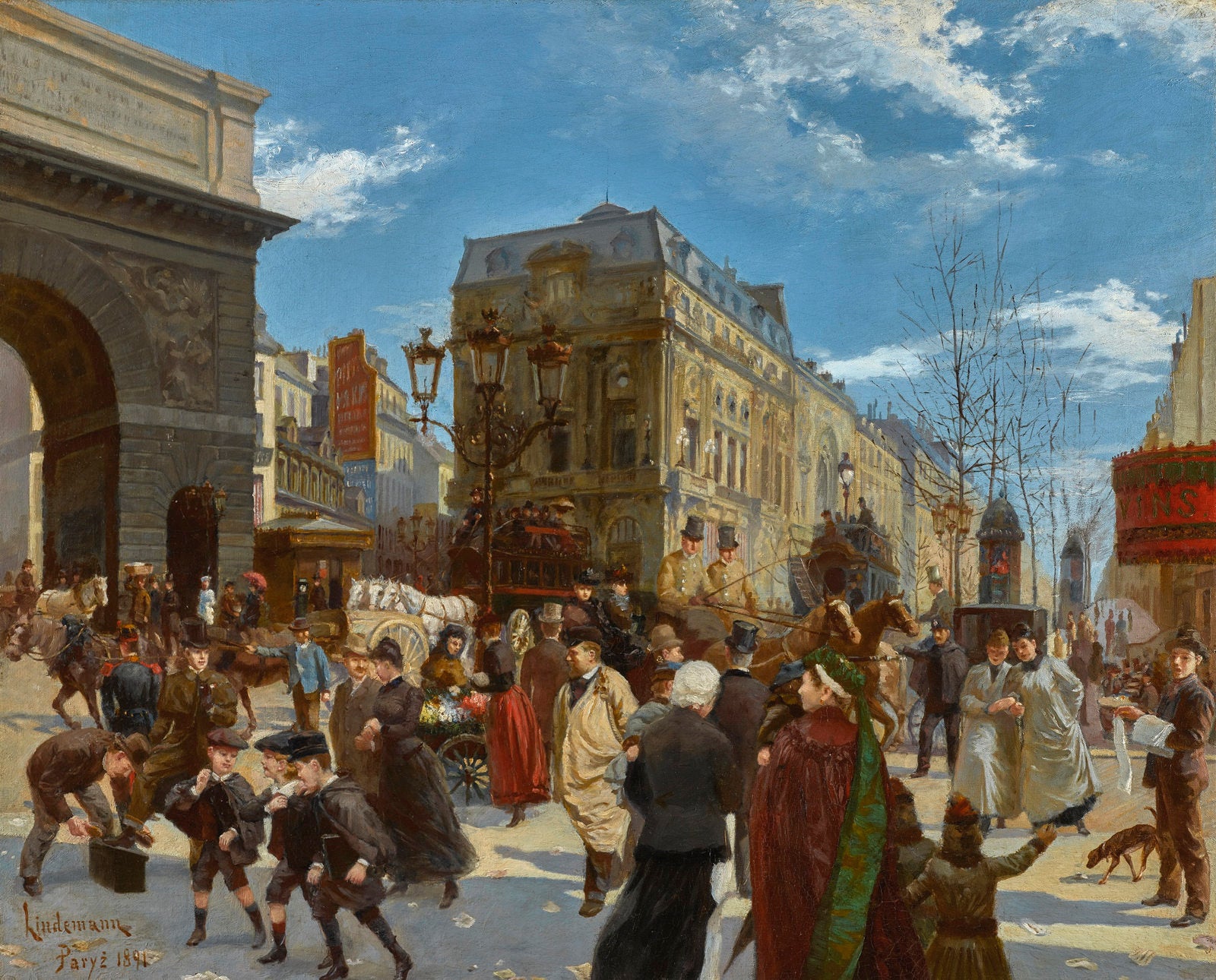 Porte Saint Martin by Manfred Lindemann-Frommel,A3(16x12")Poster