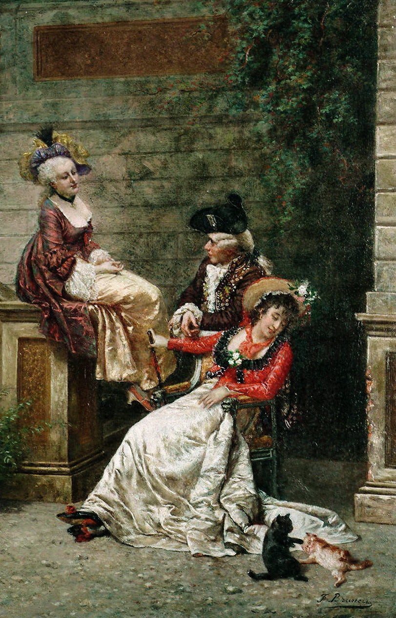 A playful distraction, vintage artwork by Francois Brunery, 12x8" (A4) Poster