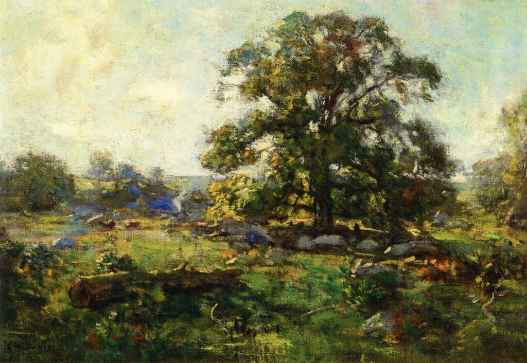 Oak Tree in Mystic, vintage artwork by Charles Harold Davis, 12x8" (A4) Poster