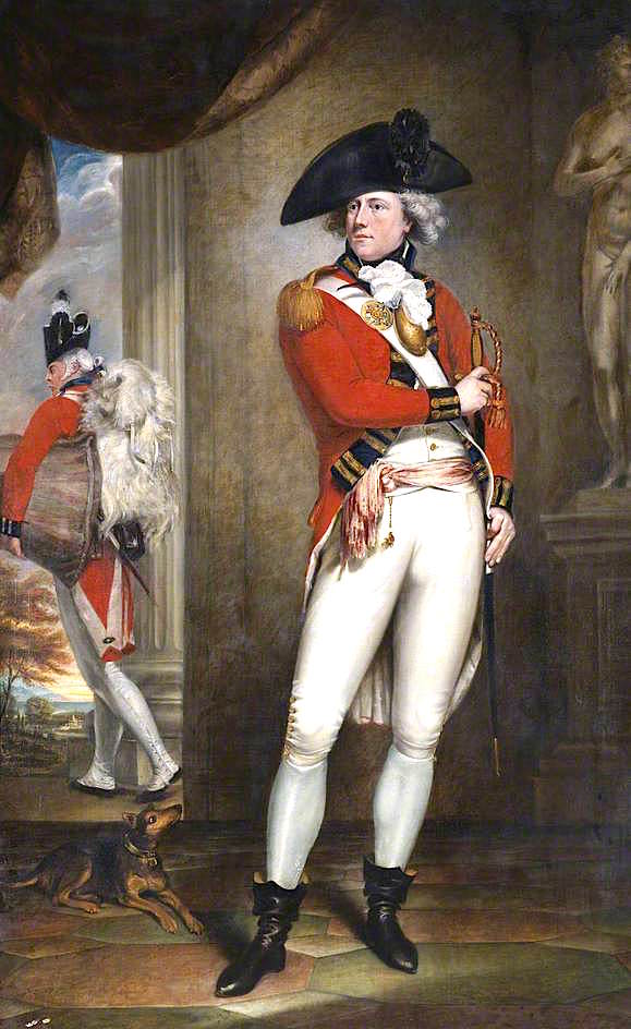 Captain John Clayton Cowell, 1st Battalion, 1st (or the Royal) Regiment of Foot, c.1796, vintage artwork by Sir William Beechey, 12x8" (A4) Poster