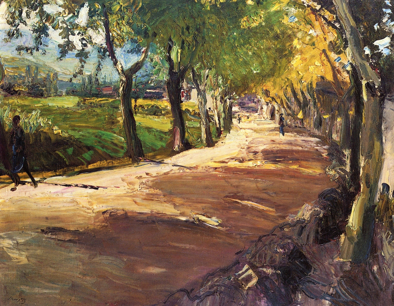 Street in Godramstein by Max Slevogt,A3(16x12")Poster