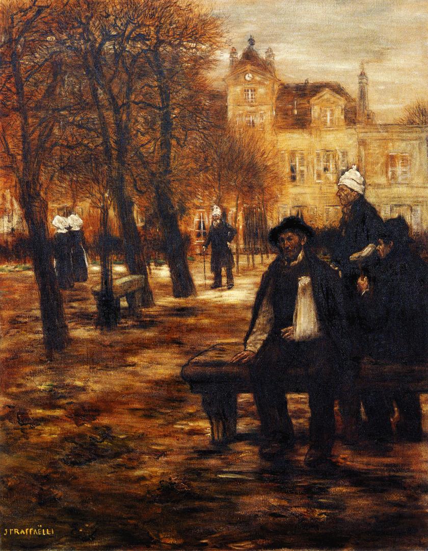 The Elderly Convalescents by Jean-Franaois Raffaëlli,A3(16x12")Poster