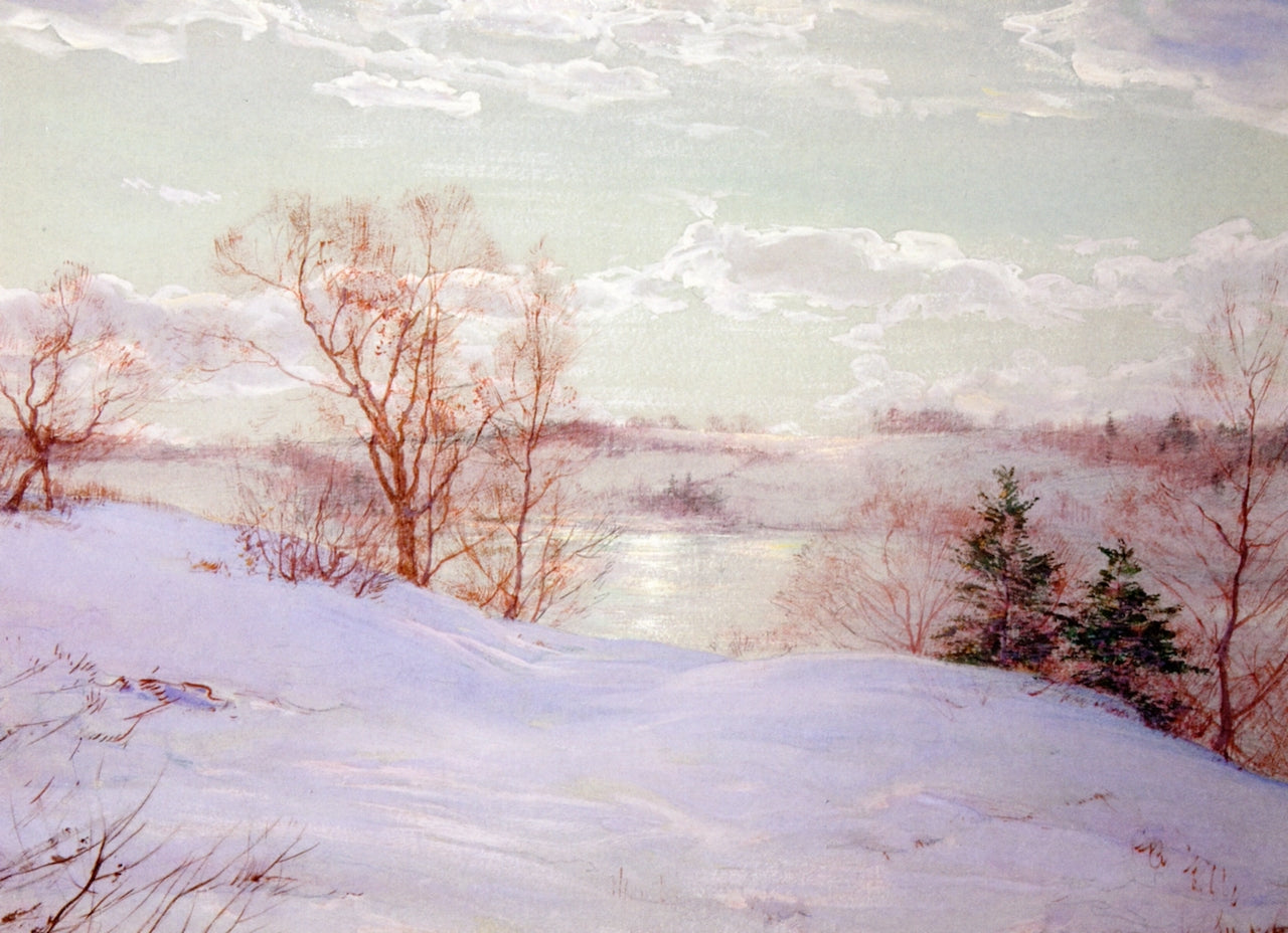 The Frozen Pond by Walter Launt Palmer,A3(16x12")Poster