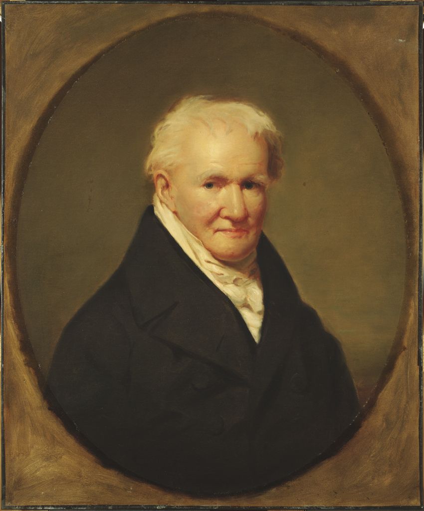 Friedrich Heinrich Alexander von Humboldt, vintage artwork by Moses Wight, 12x8" (A4) Poster