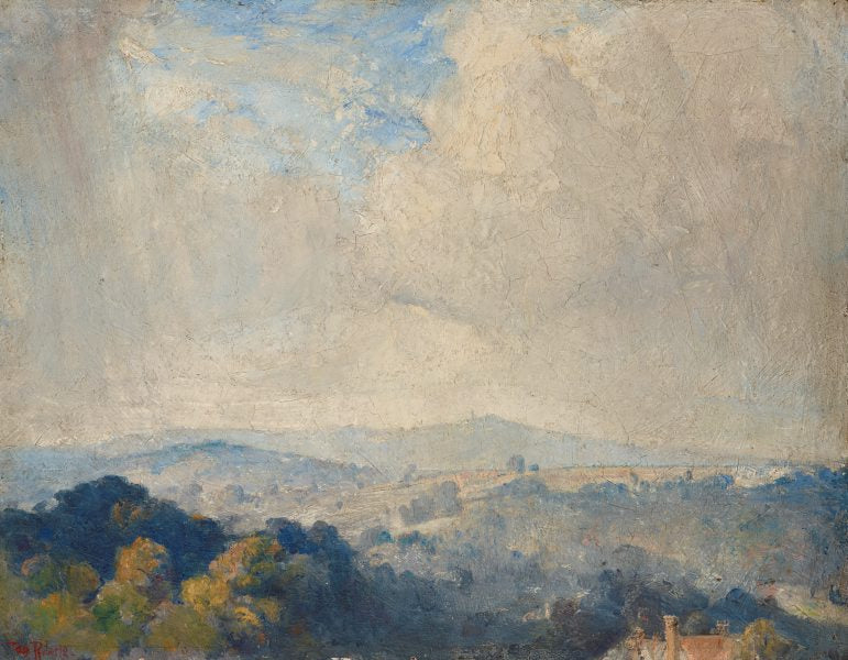 Harrow Hill, vintage artwork by Tom Roberts, 12x8" (A4) Poster
