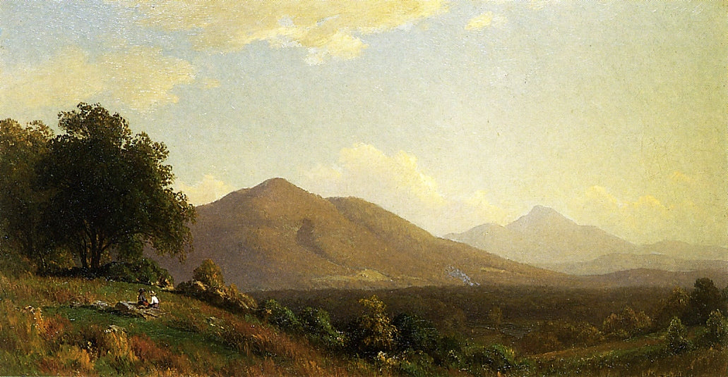 Cherry Mountain, New Hampshire, vintage artwork by John Ross Key, 12x8" (A4) Poster