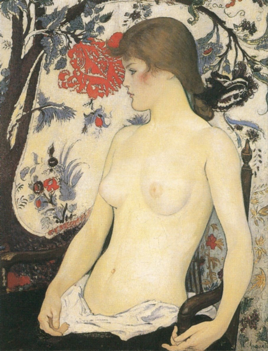 Jeune femme demi nue by Louis emile Anquetin,A3(16x12")Poster