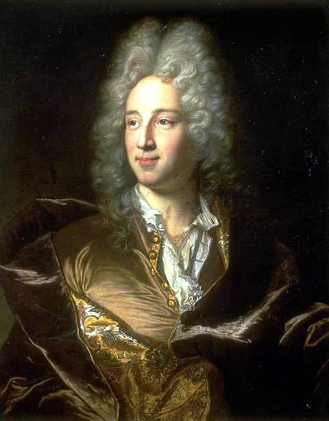 Presumed Portrait of Louis-Alexandre de Bourbon, Duke of Damville and Count of Toulouse, vintage artwork by French School 18th Century - Unknown, 12x8" (A4) Poster