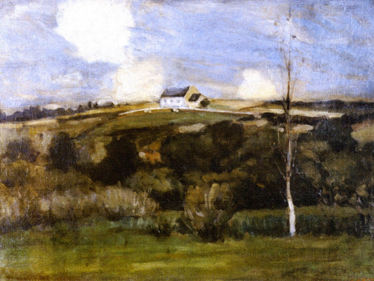 Brittany Landscape, vintage artwork by Frederick Carl Frieseke, 12x8" (A4) Poster