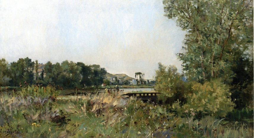 Near Amiens, vintage artwork by Pierre-Emmanuel Damoye, 12x8" (A4) Poster