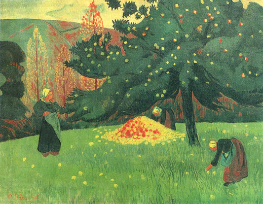 Apple Picking, vintage artwork by Paul Serusier, 12x8" (A4) Poster