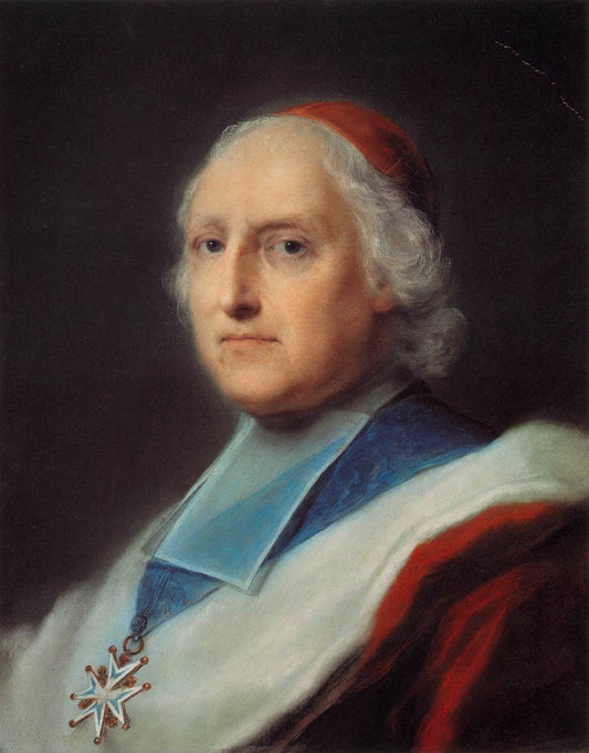 Cardinal Melchior de Polignac, vintage artwork by Rosalba Carriera, 12x8" (A4) Poster