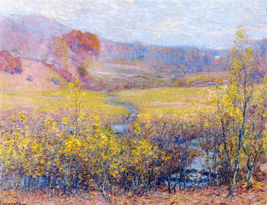 Late Autumn, vintage artwork by Robert Vonnoh, 12x8" (A4) Poster