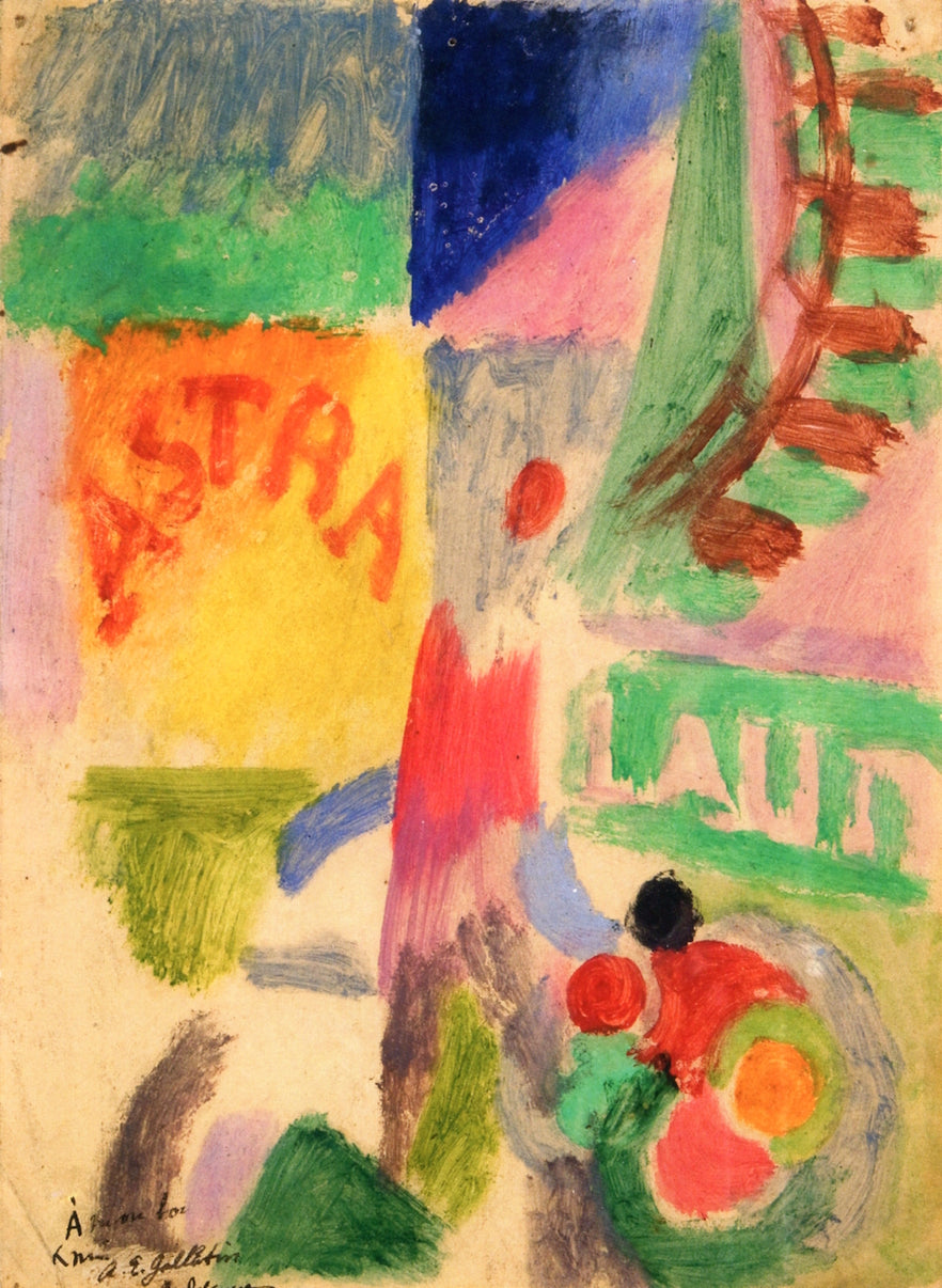 Astra, vintage artwork by Robert Delaunay, 12x8" (A4) Poster