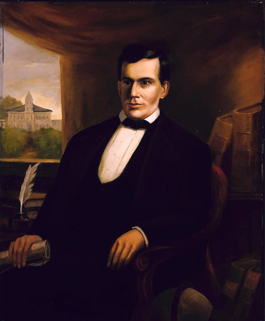 Portrait of Freeman Cary, vintage artwork by Robert Seldon Duncanson, 12x8" (A4) Poster