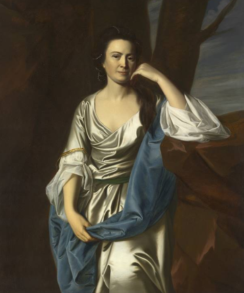 Catherine Greene, vintage artwork by John Singleton Copley, 12x8" (A4) Poster