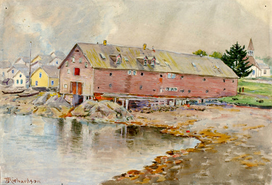 The Old Warehouse, Sitka, vintage artwork by Theodore J. Richardson, 12x8" (A4) Poster