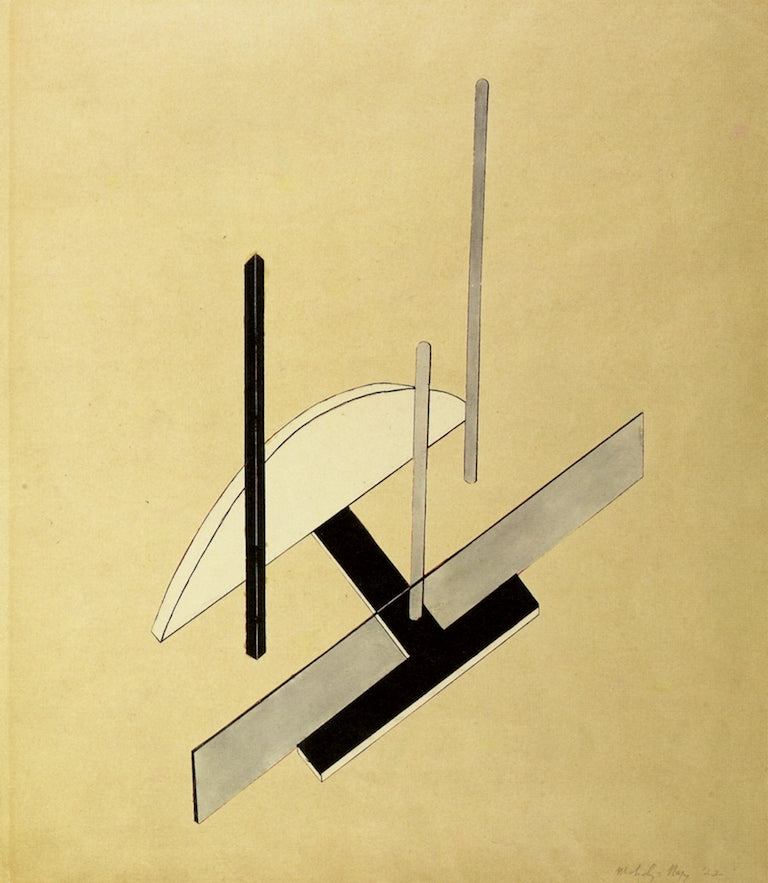 Sketch for steel sculpture by László Moholy-Nagy,16x12(A3) Poster